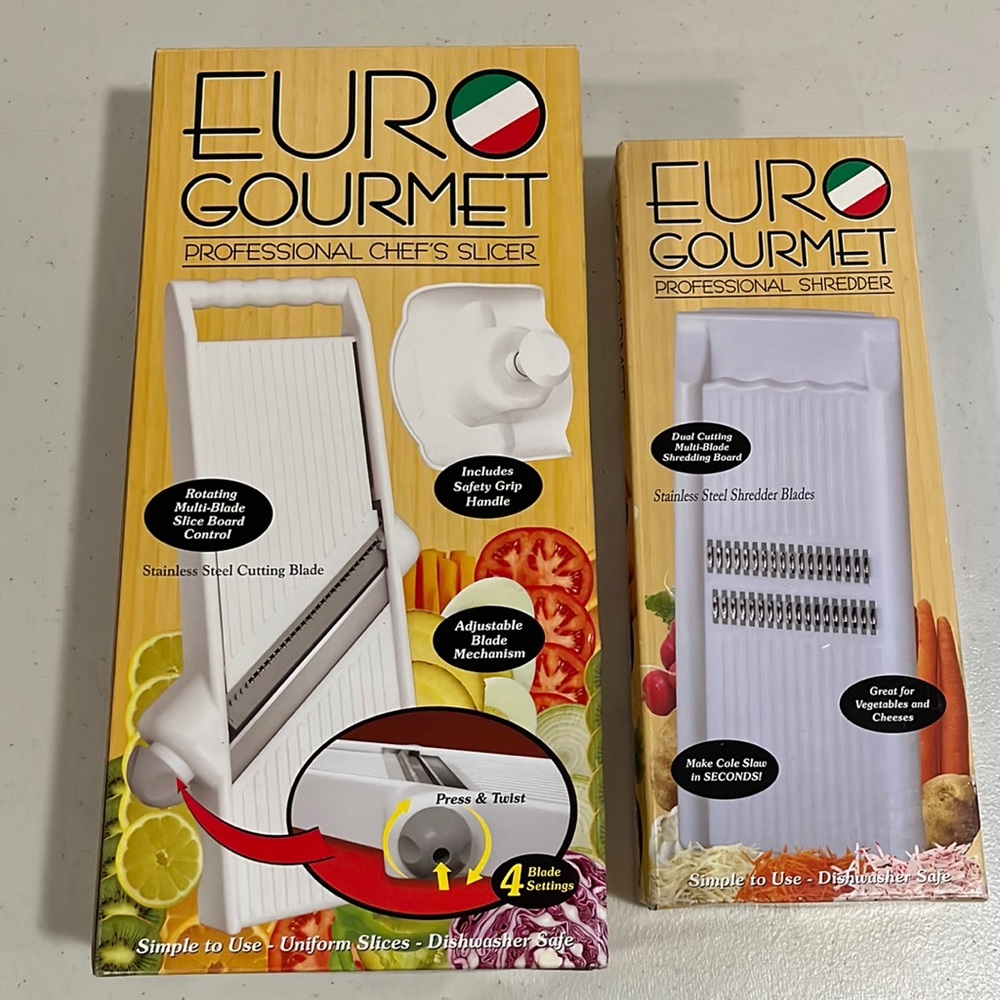 NIB Euro Gourmet Chef’s Slicer & Shredder